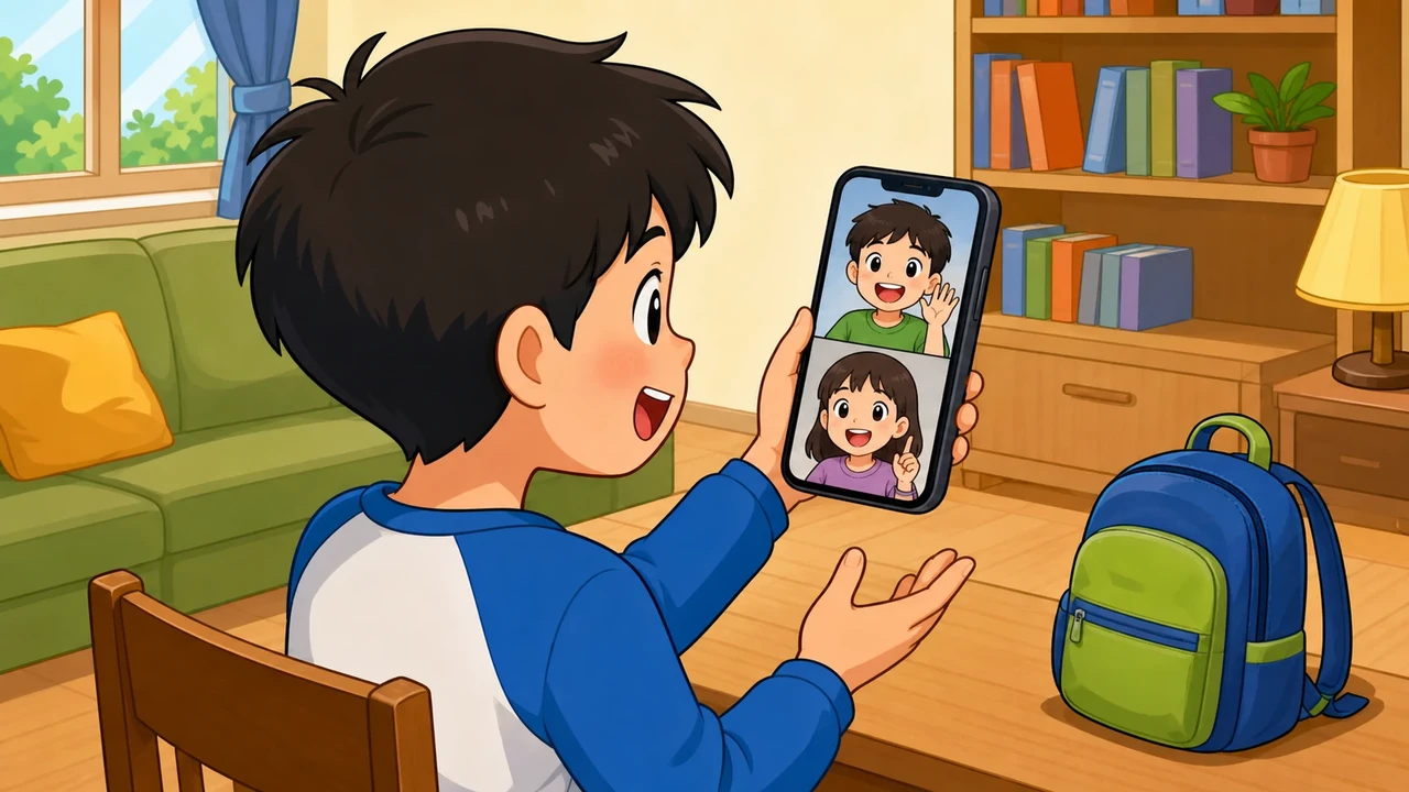 talk with friends on the phone
