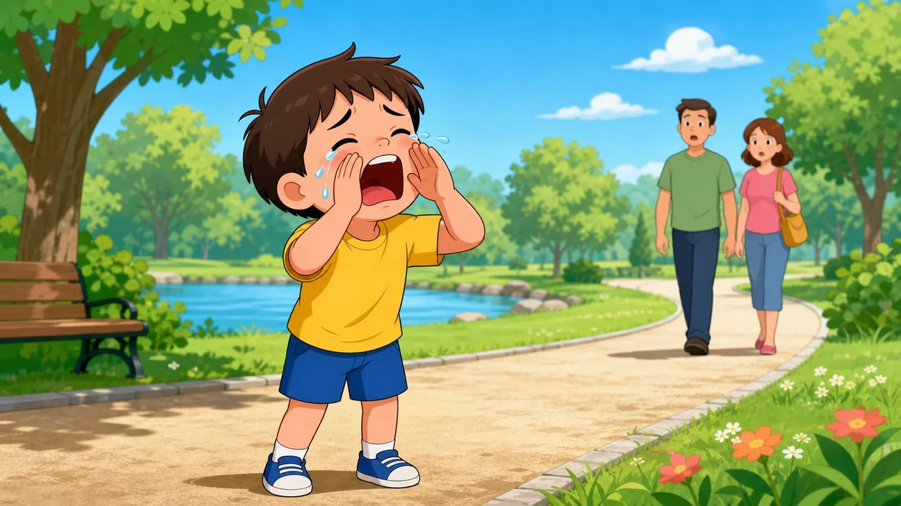 yell and cry